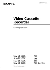 SONY SLV-SX100K - Video recorder
