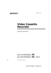 SONY SLV-X717ME - Video recorder