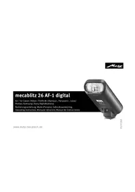 METZ Mecablitz 26 AF1 digital - Destello