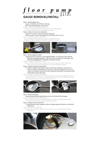 Notice Lezyne ALLOY FLOOR DRIVE Pompe