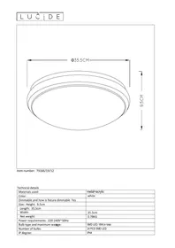 Notice Lucide CASPER I 791661912 Plafonnier