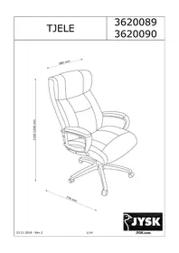 Notice JYSK TJELE Chaise de bureau