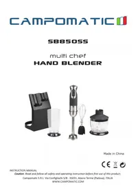 Notice Campomatic SB850SS Mixeur plongeant