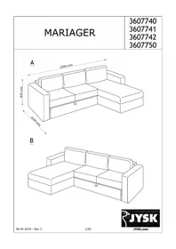 Notice JYSK MARIAGER Canapé