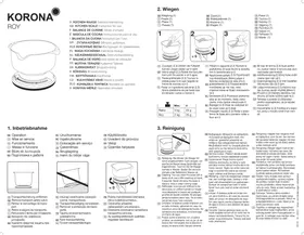 Notice KORONA ROY 76112 Balances de cuisine