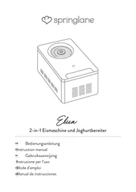 Notice Springlane ELISA Machine à glace