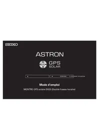 Notice SEIKO ASTRON SSH021J1 Montre
