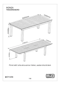 MIO Monza - Table de jardin