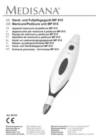 Notice MEDISANA MP 815 Set manicure et pedicure