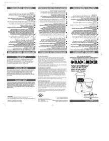 Notice BLACK & DECKER CBM7 Moulin à café