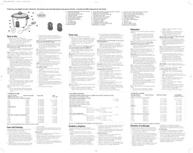 Notice BLACK & DECKER RC860 Cuiseur à riz