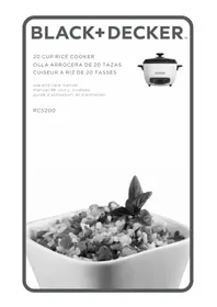 Notice BLACK & DECKER RC5200 Cuiseur à riz