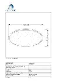 Notice Lucide TWINKA 791761261 Plafonnier
