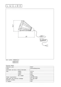 Notice Lucide KYARA 785850130 Lampe électrique