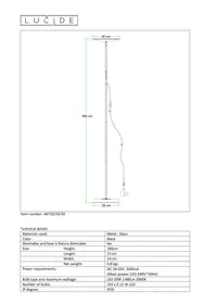 Notice Lucide PRYMUS 467102030 Lampadaire