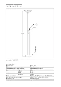 Notice Lucide ZIGGY LED 467082336 Lampadaire