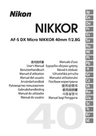Nikkor AFS DX Micro NIKKOR 40mm f2.8G NIKON