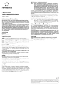 Renkforce Dual SD 1207926 - Lecteur de cartes mémoire