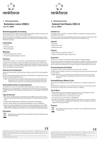 Renkforce USB 2.0 1095094 - Lecteur de cartes mémoire