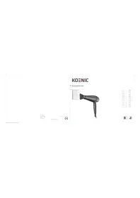 Notice Koenic KHD223AC Secador de cabelo