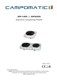 Notice Campomatic EP200 Cuisinière