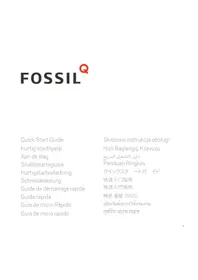 Notice FOSSIL Q MODERN PURSUIT Smartwatch
