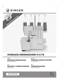 Notice SINGER S1478 Nähmaschine