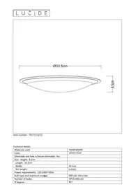 Notice Lucide GENTLY 791711312 Plafonnier