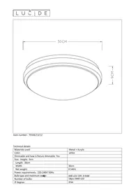 Notice Lucide CASPER I 791661312 Plafonnier