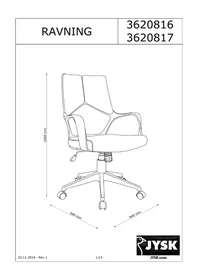 Notice JYSK RAVNING Chaise de bureau