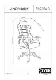 Notice JYSK LANGEMARK Chaise de bureau