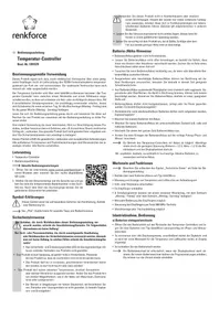 Notice Renkforce RSH502T Thermostat