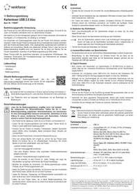 Renkforce USB 2.0 1198497 - Lecteur de cartes mémoire