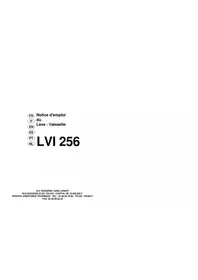 Notice ROSIERES LVI 256 RIN Dishwasher