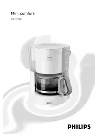 Notice PHILIPS MINI COMFORT HD7460 Kafe farilo