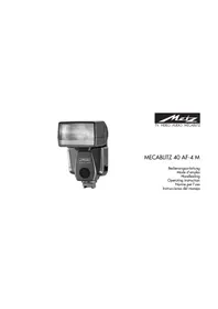 Notice METZ MECABLITZ 40 AF4 M Flash