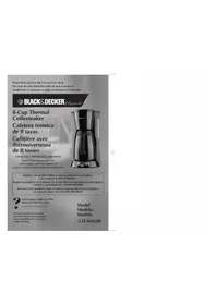 Notice BLACK & DECKER TCM450B Coffee machine
