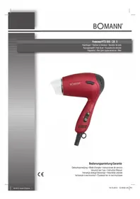 Notice BOMANN HTD 8005 CB Sèche cheveux