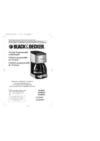 Notice BLACK & DECKER UCM7T Coffee machine