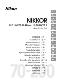 Nikkor AFS 70200mm f2.8G ED VR II NIKON