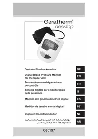 Notice Geratherm DESKTOP GP6621 Tensiomètre