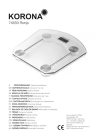 Notice KORONA RONJA 74550 Balance