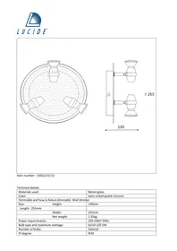 Notice Lucide JEO 109221512 Luminaire mural
