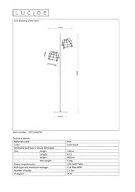 Notice Lucide GRID 057210230 Lampadaire