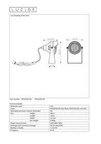 Notice Lucide CICLETA 055220136 Lampe électrique