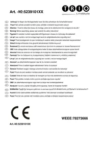 Notice Trio Lighting SWAN 523910101 Lampe de bureau