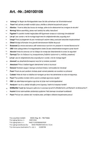 Notice Trio Lighting EDISON II 340100106 Luminaire