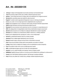 Notice Trio Lighting HOTEL 303300114 Luminaire