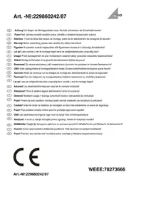 Notice Trio Lighting DON 229860287 Éclairage électrique