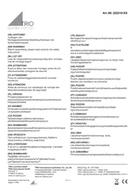 Notice Trio Lighting LOUIS 223310132 Éclairage